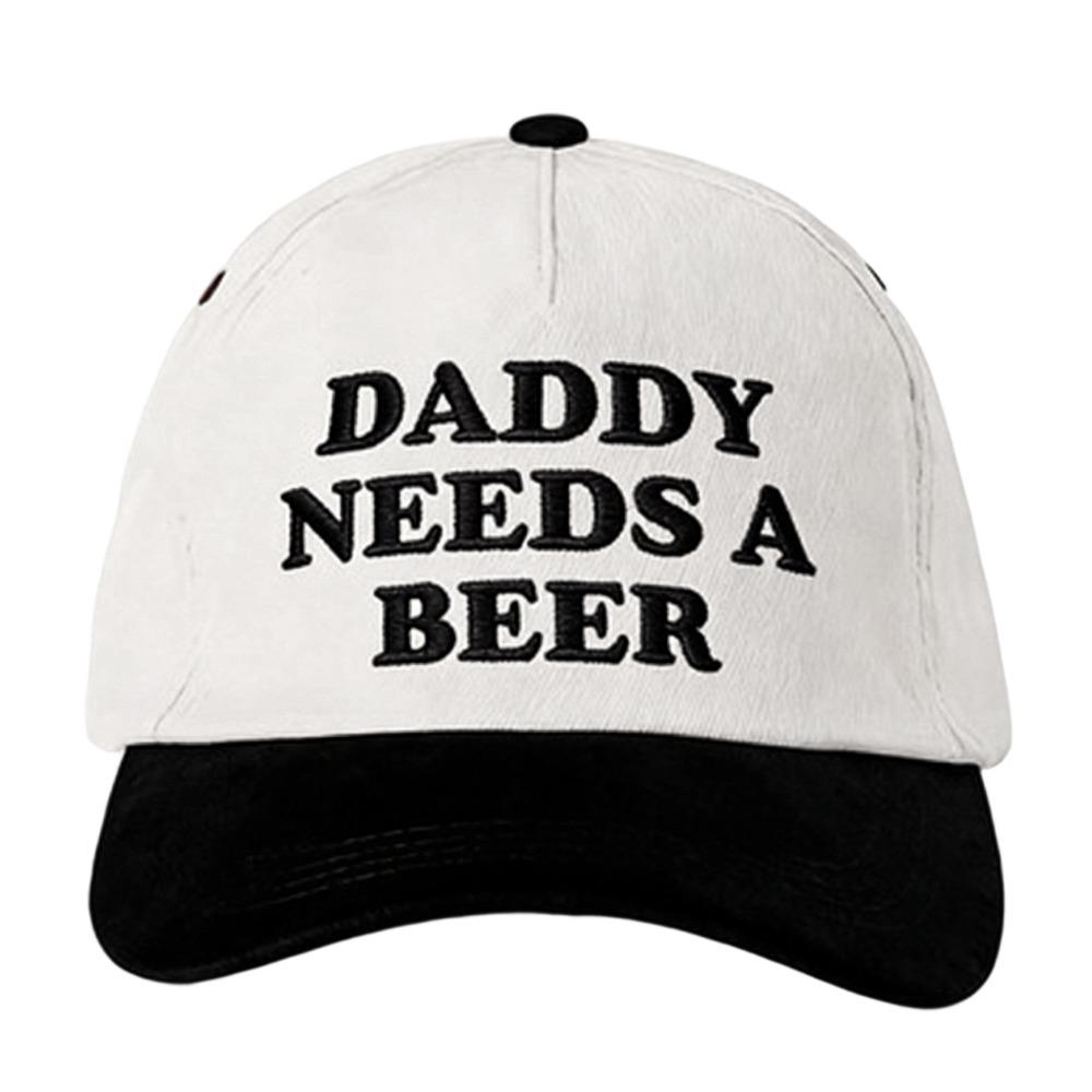 Модная Бейсболка DADDY NEEDS A BEER Вышивка букв Хлопок Солнцезащитная Кепка Хип-хоп Регулируемый Козырек Для улицы