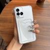 Прозрачный противоударный чехол для Vivo Y33T, Y33s, Y21T, Y21s, Y21 с держателем для карт
