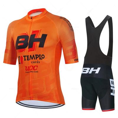 Новинка 2024 года, BH Pro Bicycle Team, с коротким рукавом, майо Ciclismo, мужской MTB велосипедный трикотаж, летние дышащие комплекты одежды для велосипеда Hombre