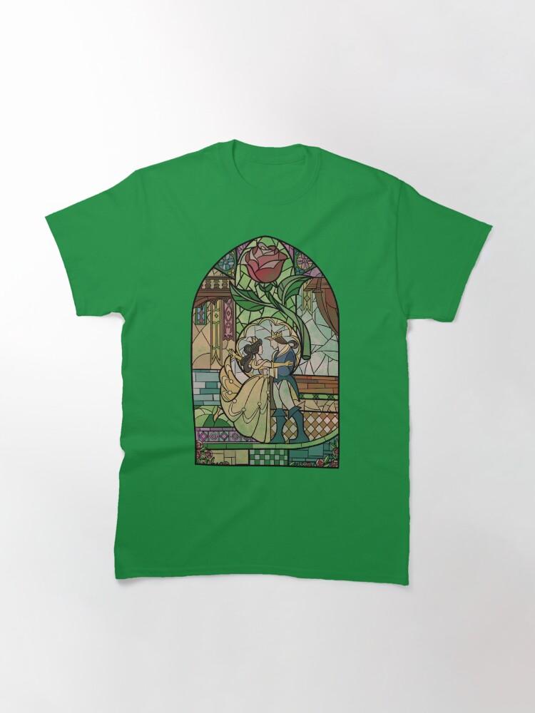 Beauty and the Beast Enchanted Stained Glass Classic T-Shirt