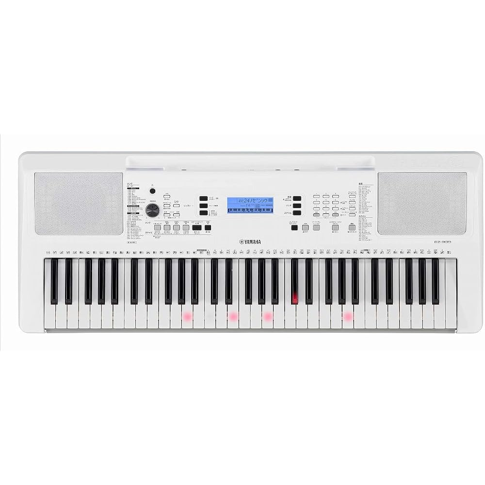 YAMAHA Портативное пианино EZ-300 с подсвечивающимися клавишами, 61 клавиша, встроенные песни