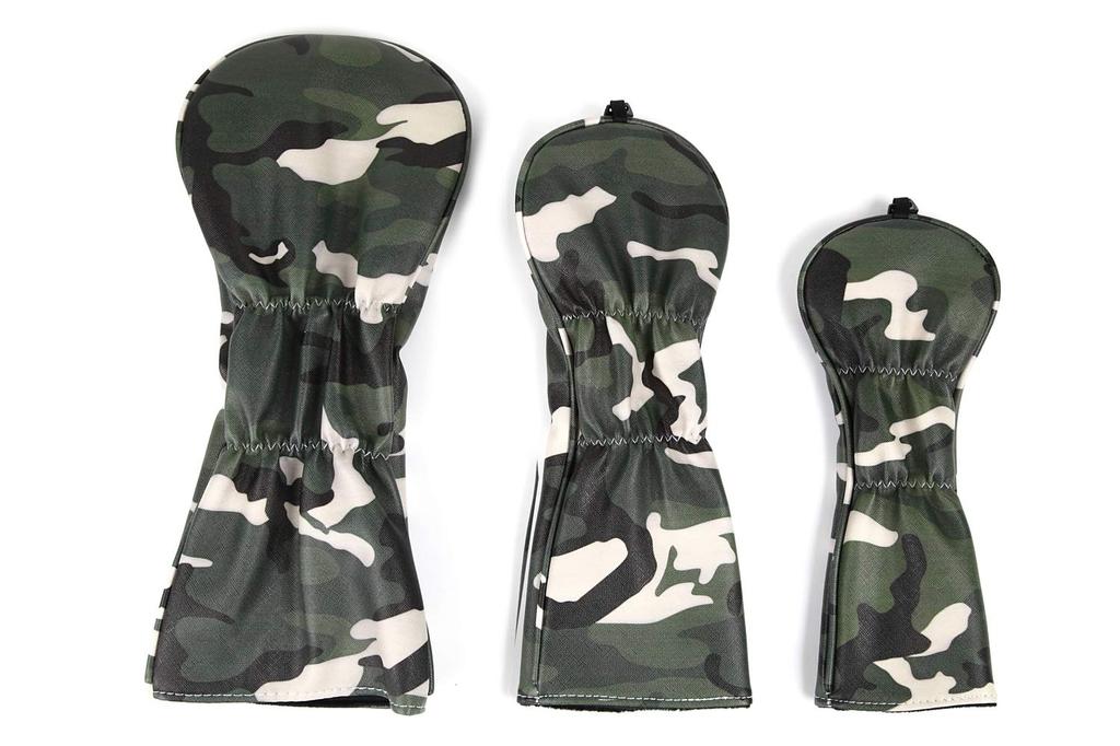 Чехол для гольф-клюшки Early bird GOLF с камуфляжным узором, набор из 3 шт., зеленый