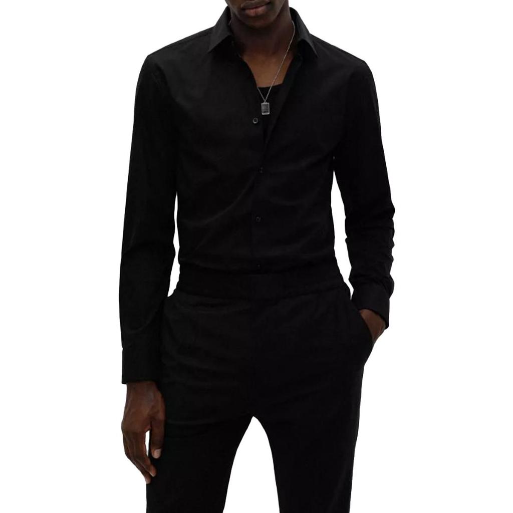Hugo Boss Мужская рубашка с воротником и длинным рукавом 50289499-001
