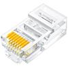 SAMZHE Сетевой разъем Cat5e RJ45 с золотым покрытием