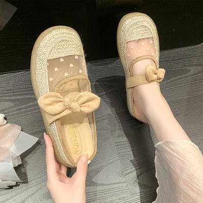 Сетчатые тапочки женские для улицы Новогодние новые осенние универсальные модные дышащие с закрытым носком на толстой подошве сандалии-рыбаки