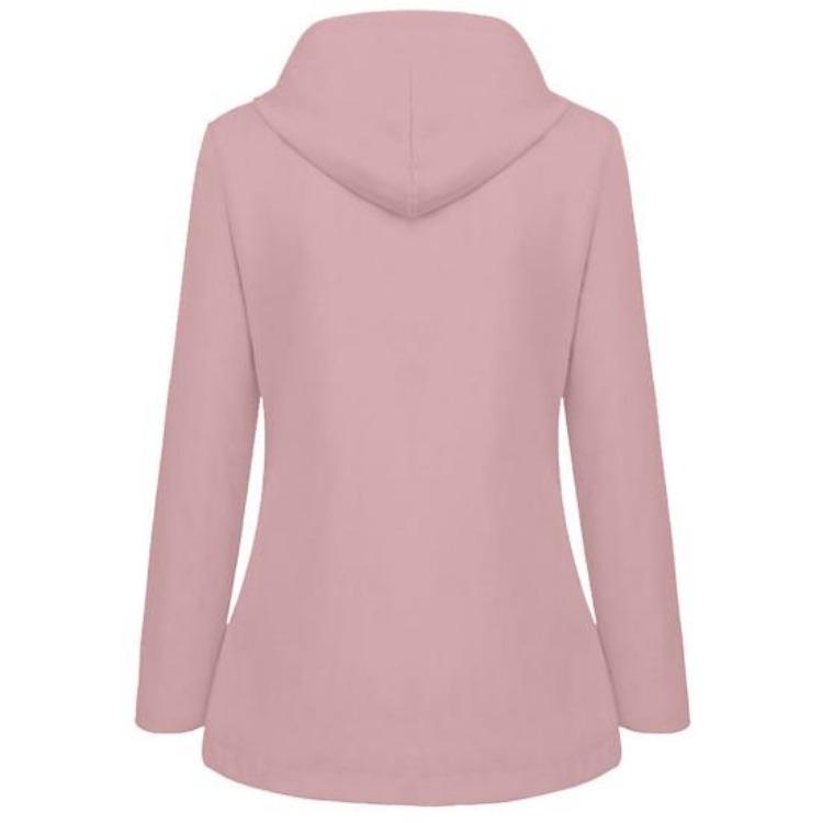 Warm Fleece Lined Winter Coat for Women Hooded Mid Length Parka Jacket Plus Size Down Outerwear with Pockets Solid Color Press Button Zipper Closure