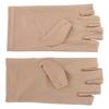 Professional Fiber Cotton Anti UV Gloves Nail Art UV Shield Gloves Manicure ToolBeige