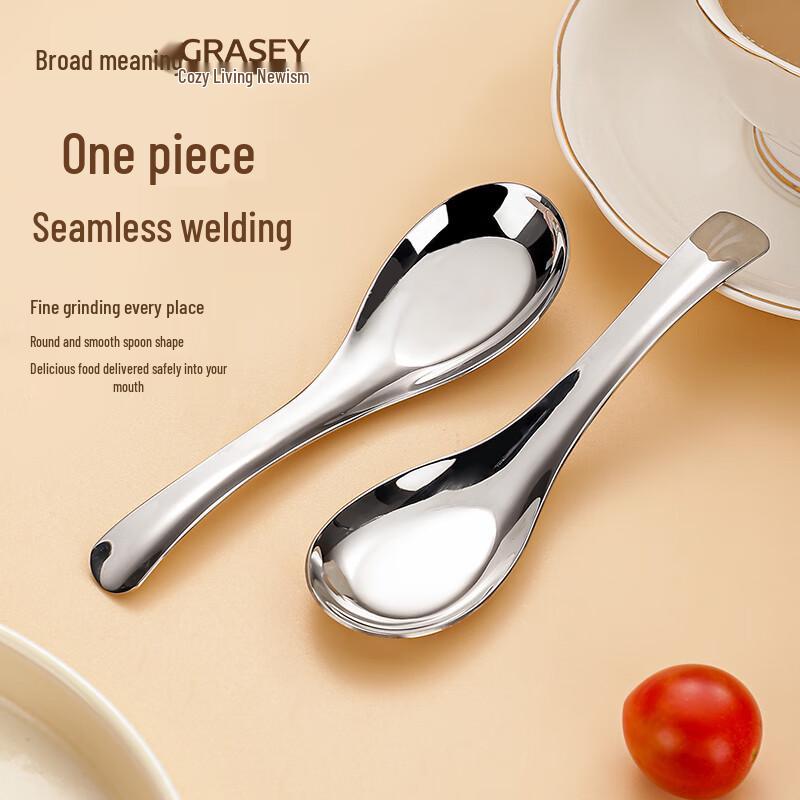 HDST316L Stainless Steel Large Flat Bottom Spoon Set