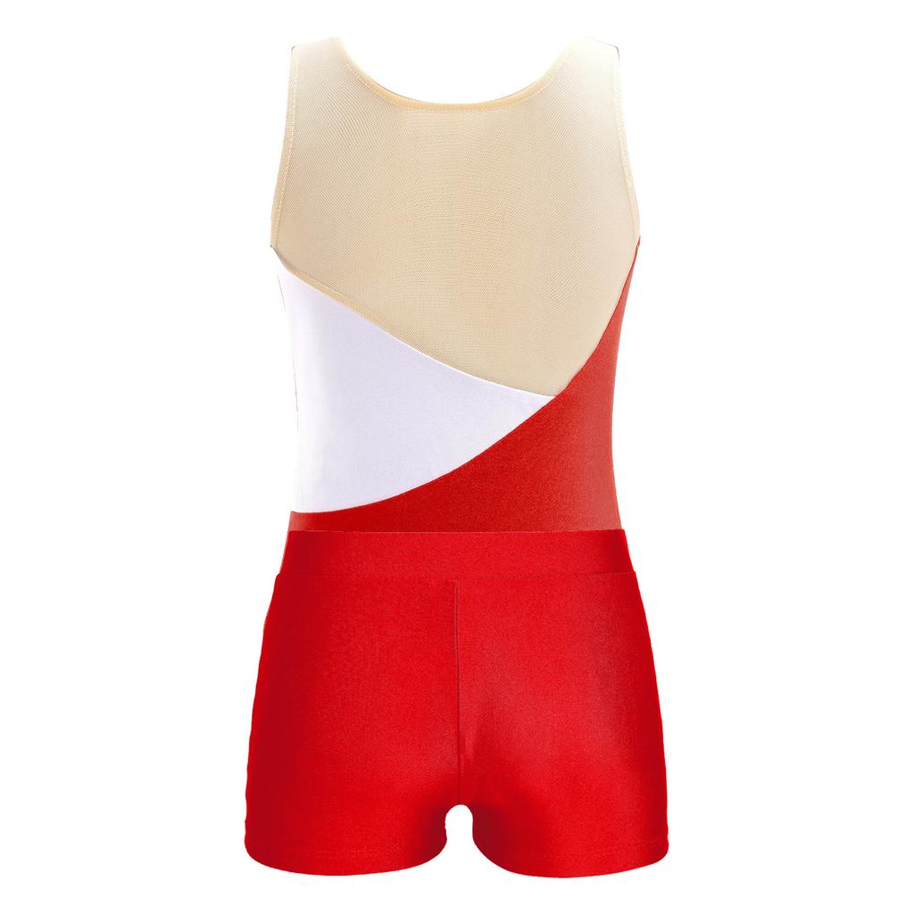 Детский купальник без рукавов с блестками и шортами для девочек, костюм из 2 предметов для танцев, гимнастики, катания на коньках, танцевальная одежда