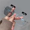 Large Frame UV Resistant Glasses Classic Box Frame Intelligent Color Changing Glasses  Indoor