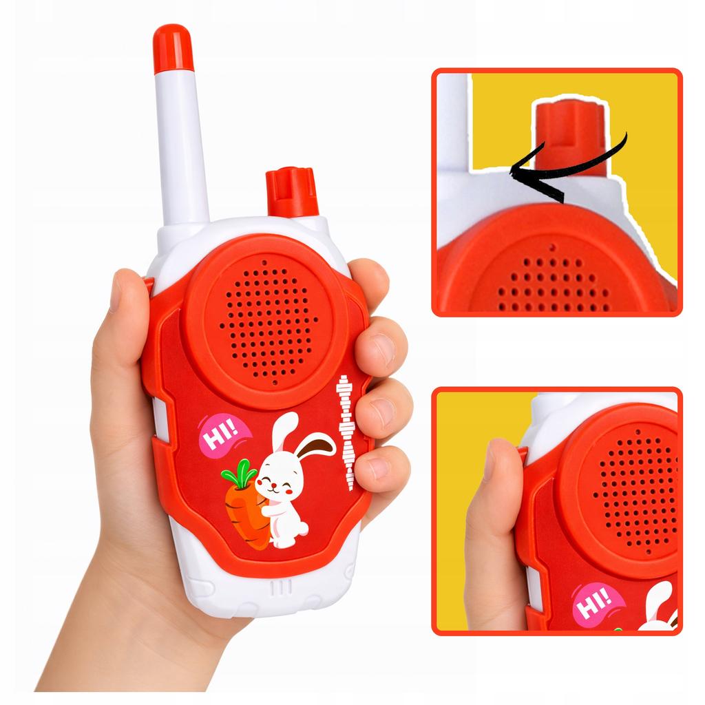 [PACZA] Set of 2 walkie-talkies for children, range up to 50m, battery-powered, Z3321