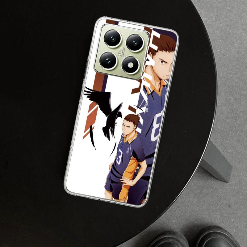 Чехол для телефона Anime Haikyuu Школьный волейбол для Xiaomi Redmi Note 15 14 13 12 11 Pro Plus 14S 12S 11S 11T 11E 10S 10 На заказ