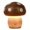 rechargeable wooden mushroom lamp with Stylish night light for Cute and relaxing atmosphere Cordless, touch-sensitive dimming. bedrooms. lighting.