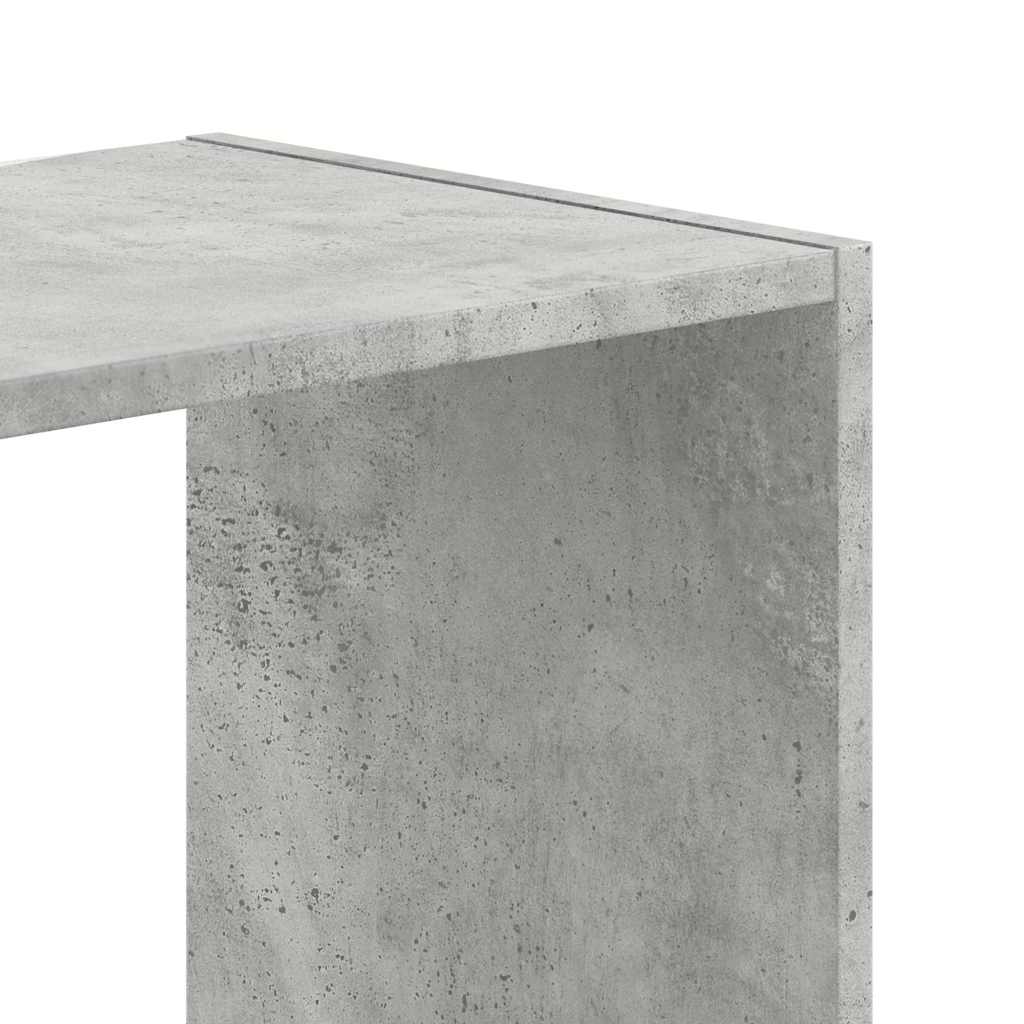 Bookshelf Concrete Grey 102 x 32 x 108 cm Engineered Wood