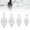 Stainless Steel Wire Bait Thrower Trap Cage Carp Fishing Feeder Tackle Tool