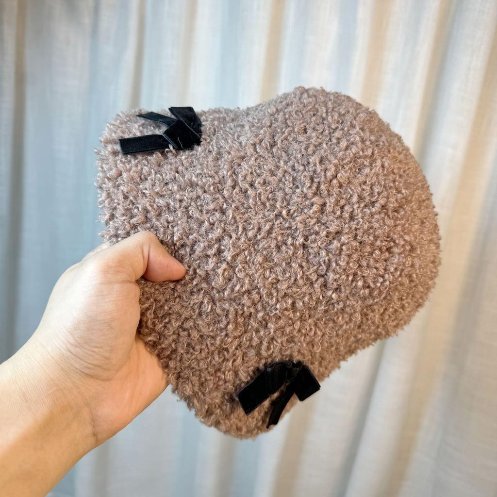 Детская теплая панама из овечьей шерсти на осень и зиму