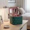 PU Leather Cosmetic Bag Waterproof Cosmetic Storage Box Multi-functional Makeup Bag Travel
