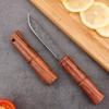 New Fruit Knife Stainless Steel Butcher Knife Portable Meat Cutting Knife Household Boning Knife Bamboo Handle Pocket Knife
