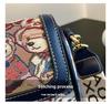 Beibaobao Cartoon Bear Contrast Messenger Bag - 2024 New Fashion Shoulder Bag for Women