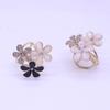 Fashion Flowers Brooch Scarf Buckle Bouquet Crystal Rhinestone Scarf Clips for Women Jewelry