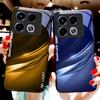 Градиентный нежно-зеленый Для Infinix Note 40 4G 30i Note12 96 Smart 8 Hot 9 Play Hot10 11S 12 20i 50 Pro Plus 5G стеклянный чехол для телефона