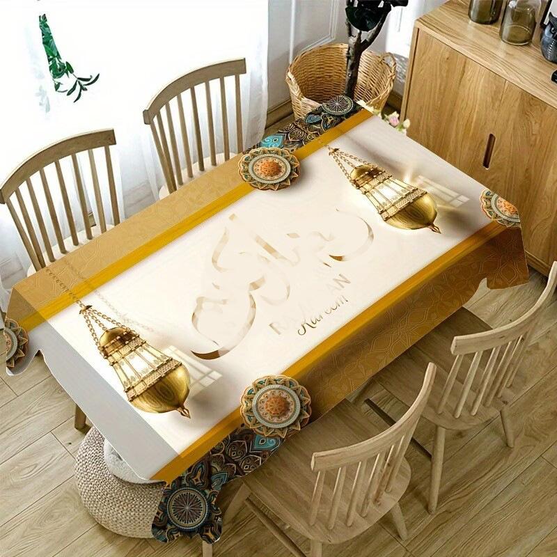 Скатерть для стола «Мистическая луна» - Этнический принт для обеда, вечеринки и дома, Праздничная скатерть, Устойчивая к смятию