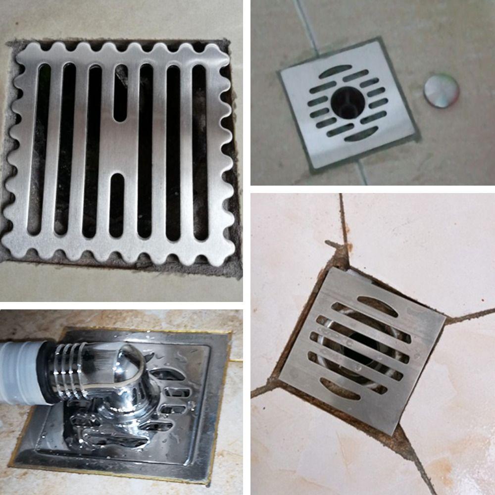 No Rust Floor Drain Cover Stainless Steel Shower Drain Hole Filter Bathroom Hardware Parts