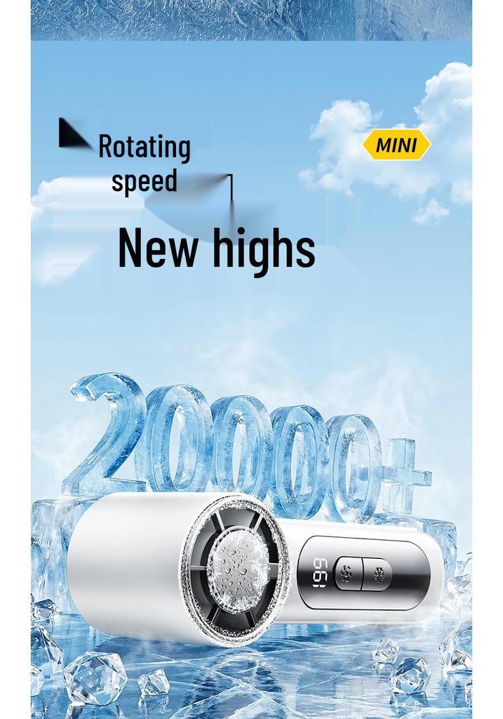 2026 USB Rechargeable Mini Handheld Fan with Long Battery Life and Ice Pack Feature