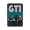 Металлический постер 80-е GTI Спортивный классический автомобиль Ретро Металлическая жестяная табличка Постер для бара Клуба Стены Дома Винтажная настенная тарелка Подвеска