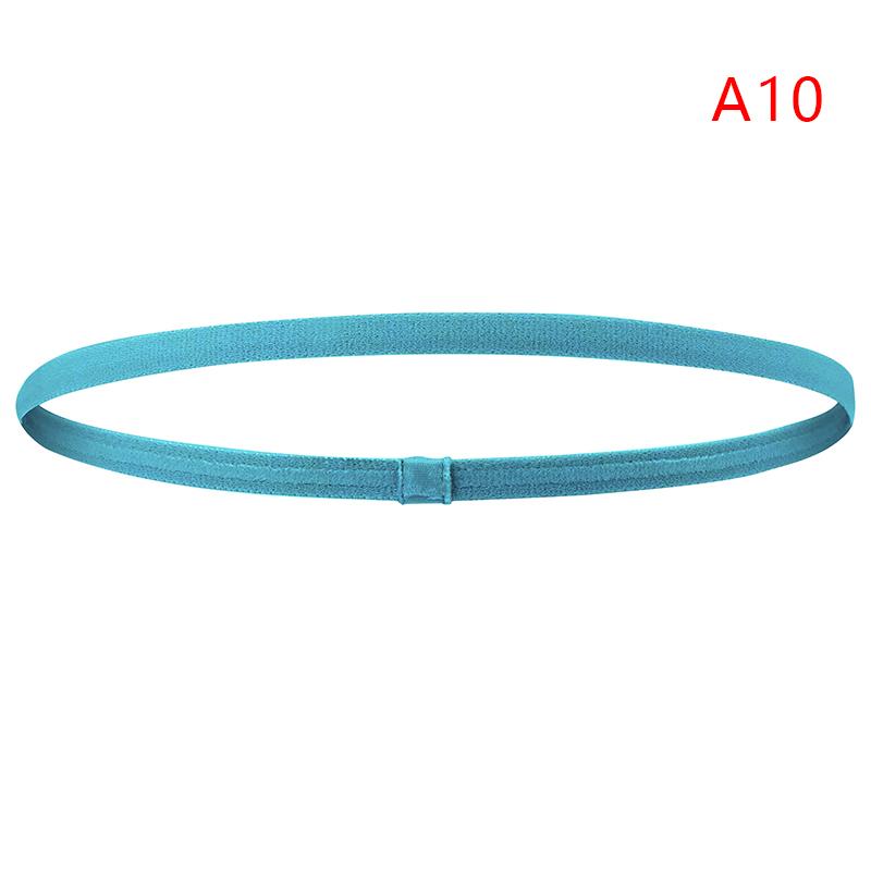 Простая унисекс однотонная спортивная повязка для волос с нескользящей полоской, эластичная повязка на голову