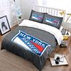 New York Rangers Team Logo Design Print Bedding Set Duvet Cover Pillowcases (1* Duvet Cover 2* Pillowcases Do Not Include Comforter)