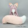 Fluffy Fox Ears Headband Tail Set Cosplay Costume - Soft Plush Animal Ear Hair Accessory Women