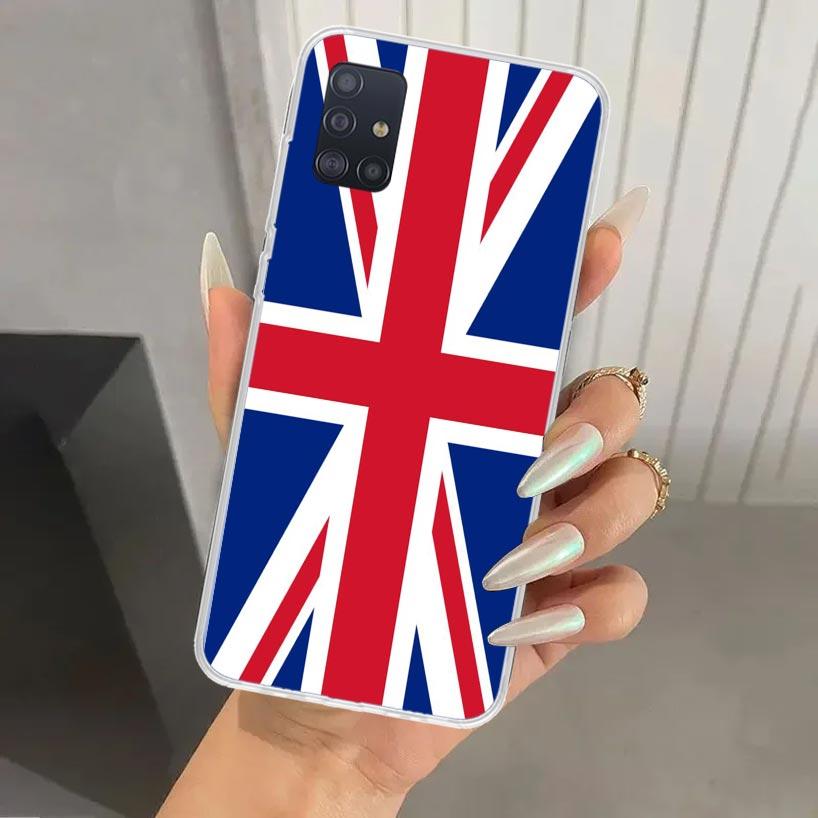 Чехол для телефона Union Jack Флаг Англии Великобритании для Samsung Galaxy A52 A32 A22 A12 A02S A50S A30S A10S Note 20 Ultra 10 Plus S10 A31 A20 A