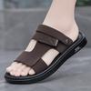 Men's Casual Sandals Summer Outdoor Waterproof Anti Slip Soft Sole Breathable Beach Shoes Fashion Dual-purpose Driving Slippers