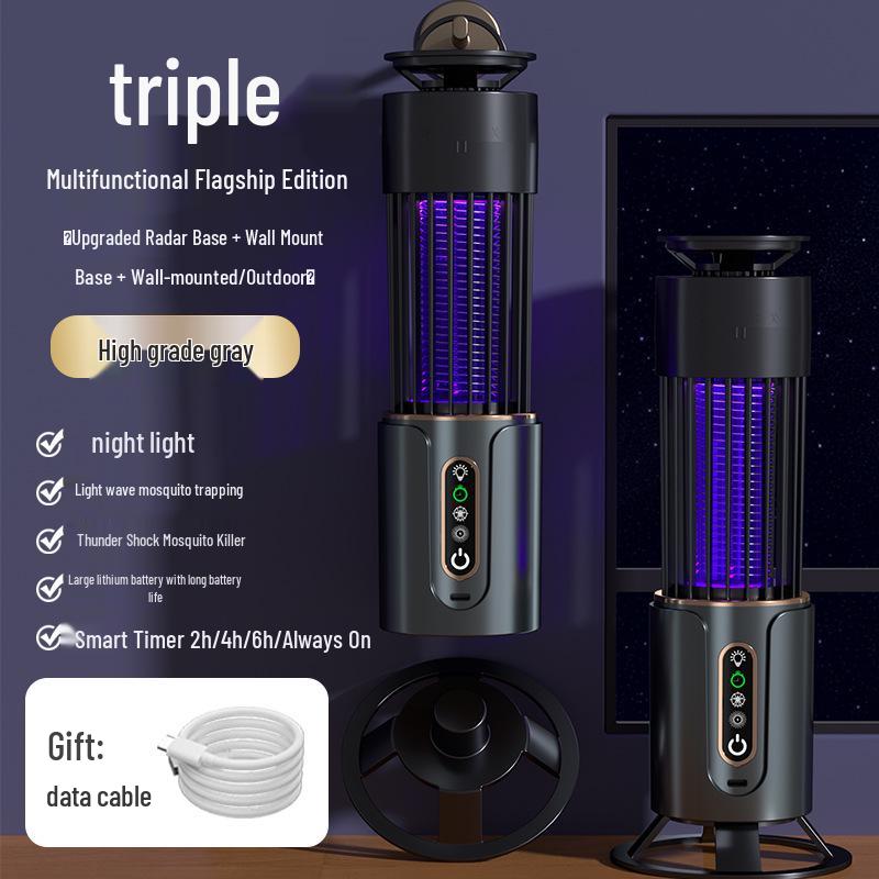 USB Лампа-уничтожитель комаров с УФ фотокаталитической ловушкой для дома и общежития