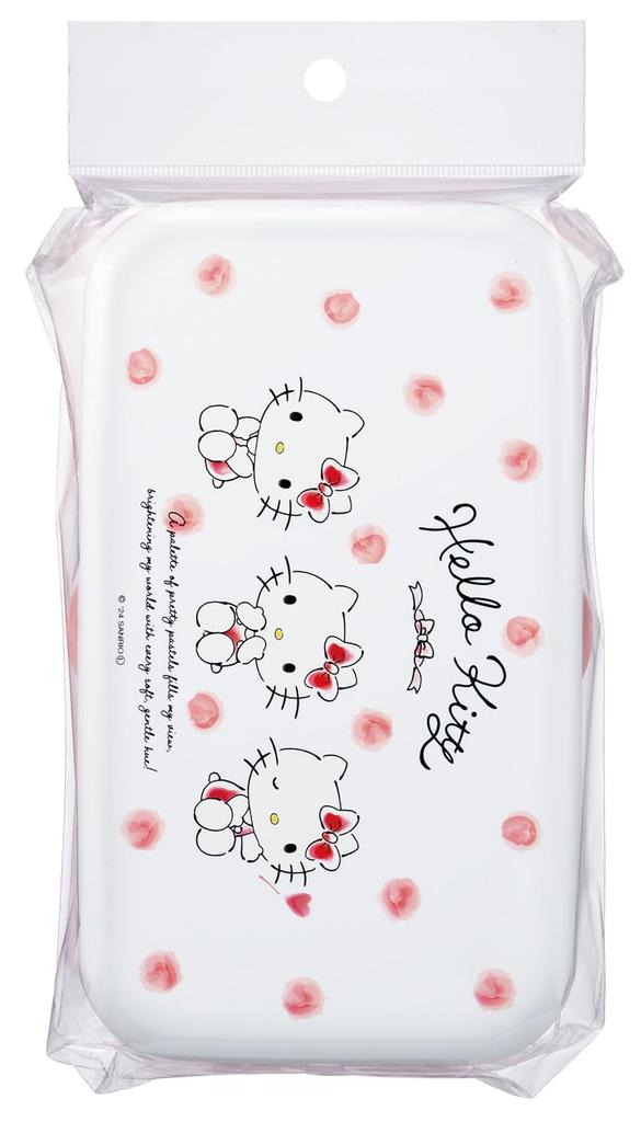 Skater 1000 мл Ланч-бокс с приборами и Ланч Сделано в Sanrio Hello Kitty Акварельная косметика PLB10SF-A Ремень, Япония,
