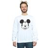 Disney Mens Mickey Mouse Closed Eyes Sweatshirt