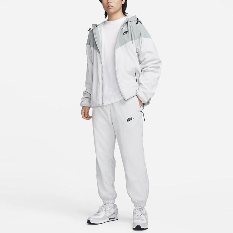 Nike Windrunner однотонные эластичные повседневные зауженные вязаные спортивные штаны мужские низ Светло-серебристый FB8617-034