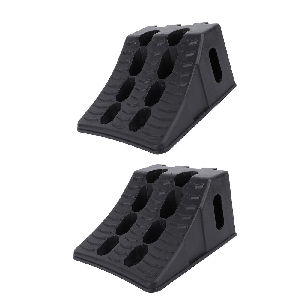 2PCS Wheel Chock Heavy Duty Anti Slip Weatherproof High Stability Wheel Wedge for Travel Trailer RV