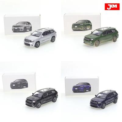 JKM 1/64 Jeep Grand Cherokee Trackhawk 2019 Серия Внедорожник Литая модель из сплава Подарки друзьям Коллекционные украшения Игрушки для детей Мальчики
