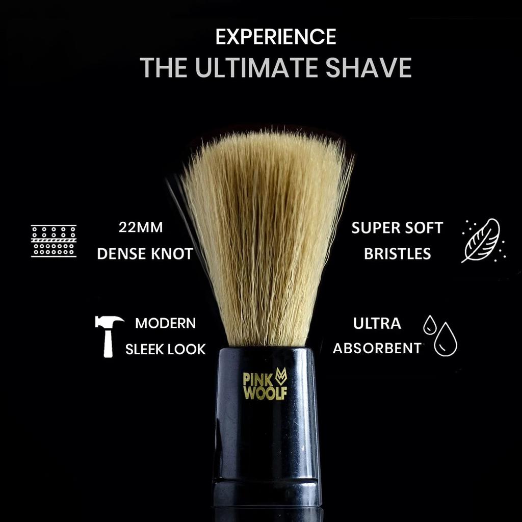 Pink Woolf Synthetic Shaving Brush 22mm Knot 1 Piece