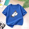 New Y2K Tops Lazy Duck Graphic Print Baby Boys T-shirt Black Kids Tops Tee Summer New Y2k Casual Cartoon