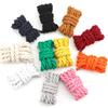 1Pair 1CM Colorful Cotton Shoelace Sneakers Thicker Round Shoelaces Quality Rope Laces Boots Shoe Laces Shoes 100/120/140/160CM
