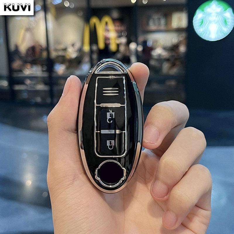 Новый TPU чехол-брелок для автомобильного ключа с 3 кнопками для Nissan Leaf Micra Qashqai J11 J10 X Trail T32 Versa Note Patrol Аксессуары