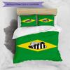 Powerful Football Crest Design Printed Pattern Duvet Cover Set – includes 1 duvet cover and 2 matching pillowcases Bedroom decor Christmas gifts