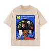 2026 Vintage Washed Black E Is For Existential Dread Retro Cartoon Graphic T Shirt Alien Skull Nightmare Oversized Streetwear Sh