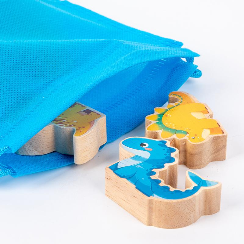 Деревянные балансирующие блоки игрушки для детей животное динозавр строительные штабелируемые высокие настольные игры дерево игрушка Монтессори мальчики дети подарок