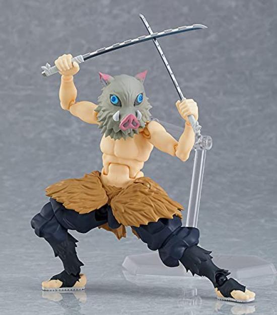 Max Factory Figma Demon Kimetsu no Yaiba Inosuke Tsukihira Раскрашенная подвижная фигурка Slayer Regular Edition Немасштабируемая АБС и ПВХ