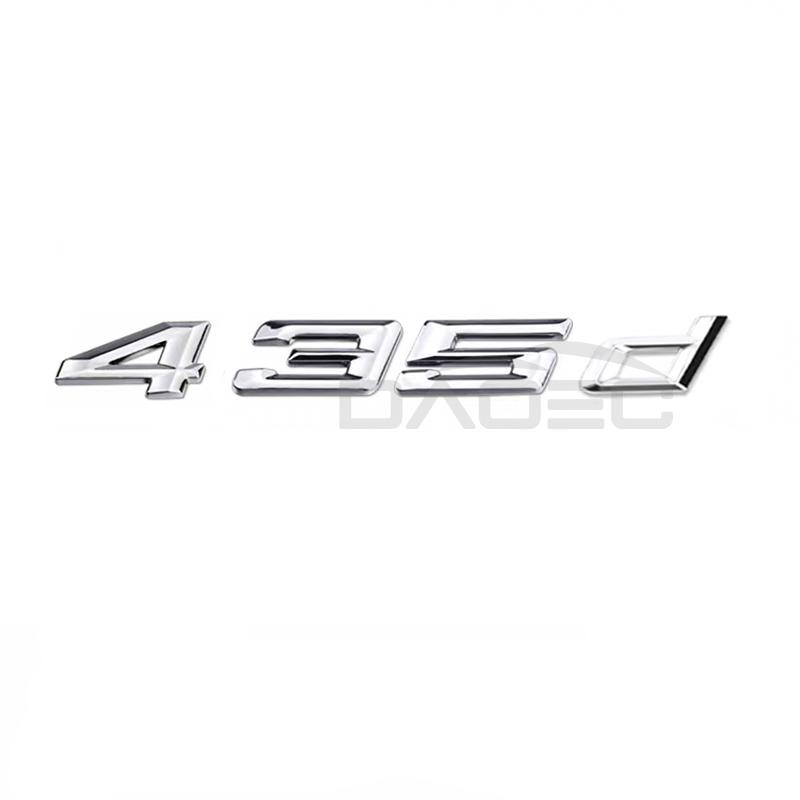 Car 3D ABS Trunk Letters Logo Badge Emblem Styling Decals Sticker For BMW 4 Series 420d 425d 428d 430d 435d 440d F30 F32 F33 F36