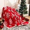 Thick Warm Snowflake Lambswool Blanket - Fluffy Bed, Sofa, Office & Bay Window Throw Shawl